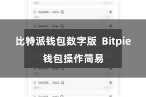 比特派钱包数字版  Bitpie钱包操作简易